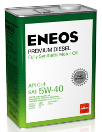 Масло моторное ENEOS Premium Diesel CI-4 Синтетика 5W-40 4л 