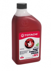 Жидкость охлаждающая низкозамерзающая TOTACHI SUPER LONG LIFE COOLANT Red -50C 1л 